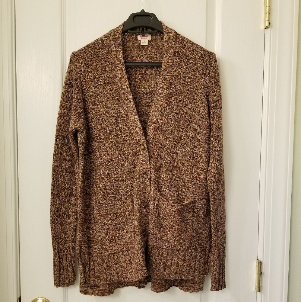 Multi color knot cardigan